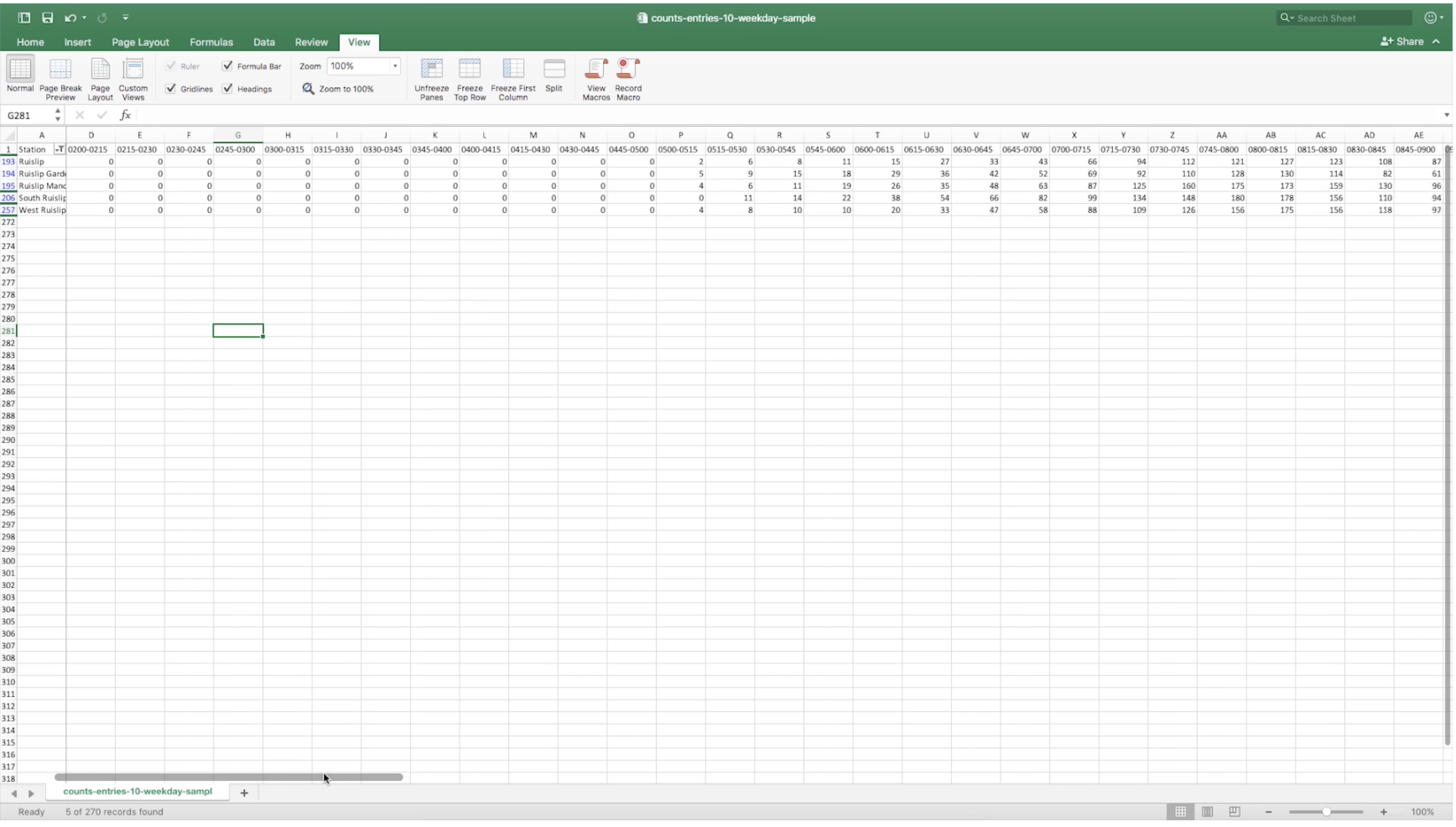 Teacher video: Transport data