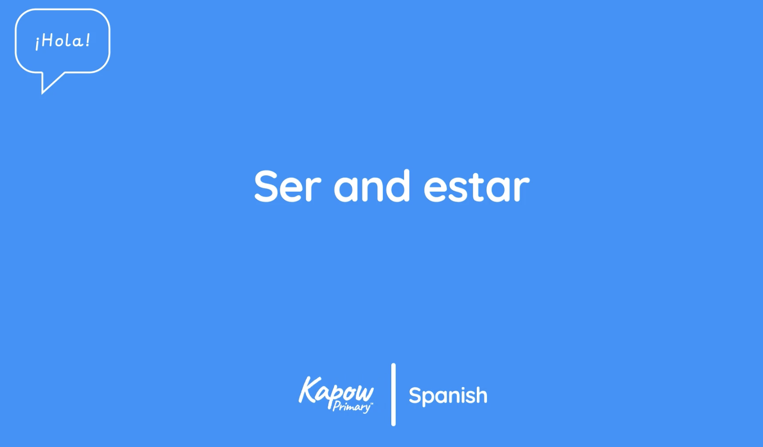 Teacher video: Ser and estar