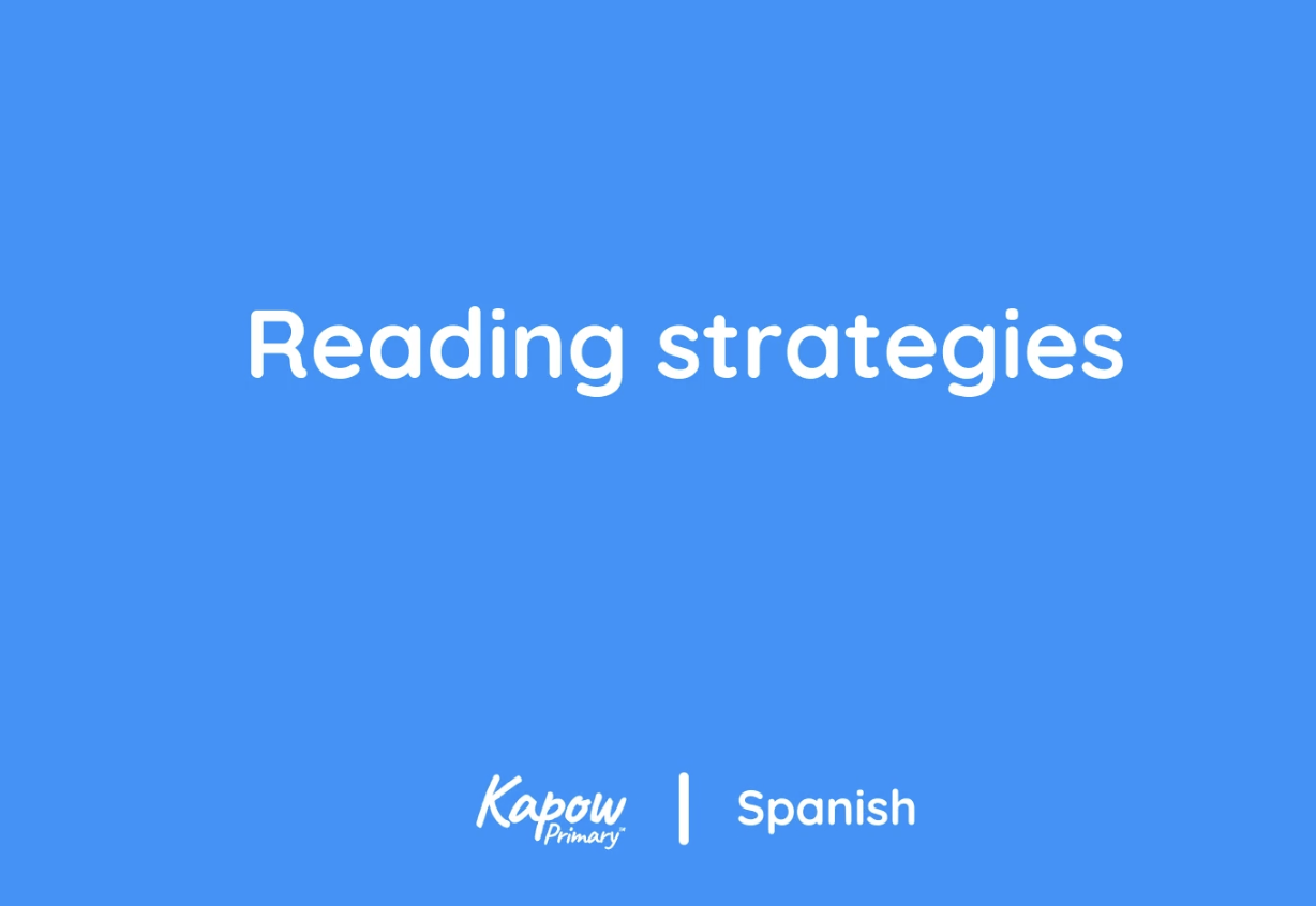 Teacher video: Reading strategies