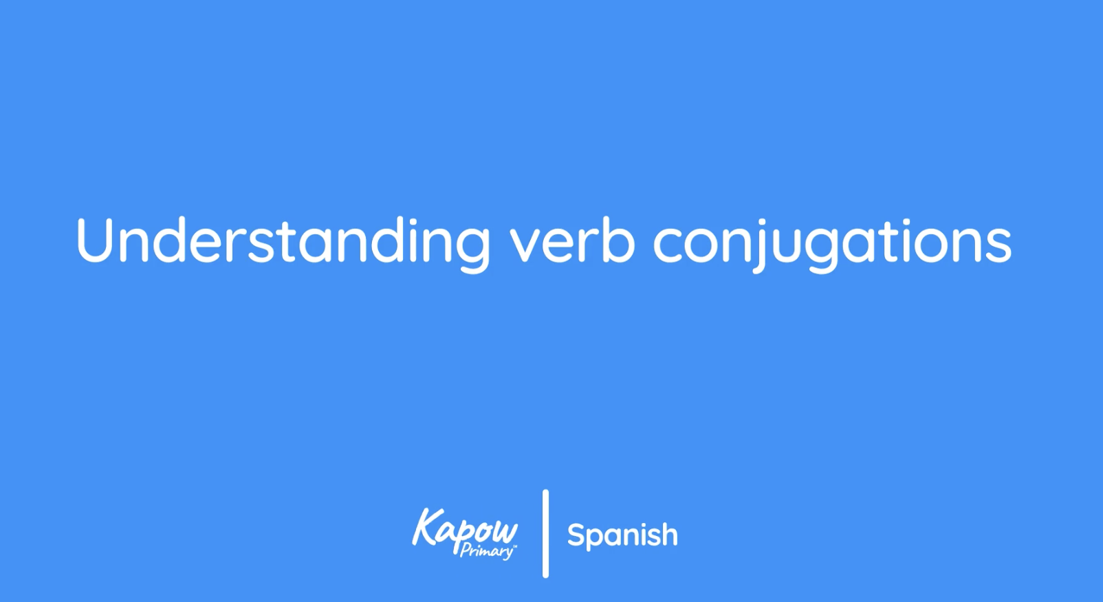 Teacher video: Understanding verb conjugations