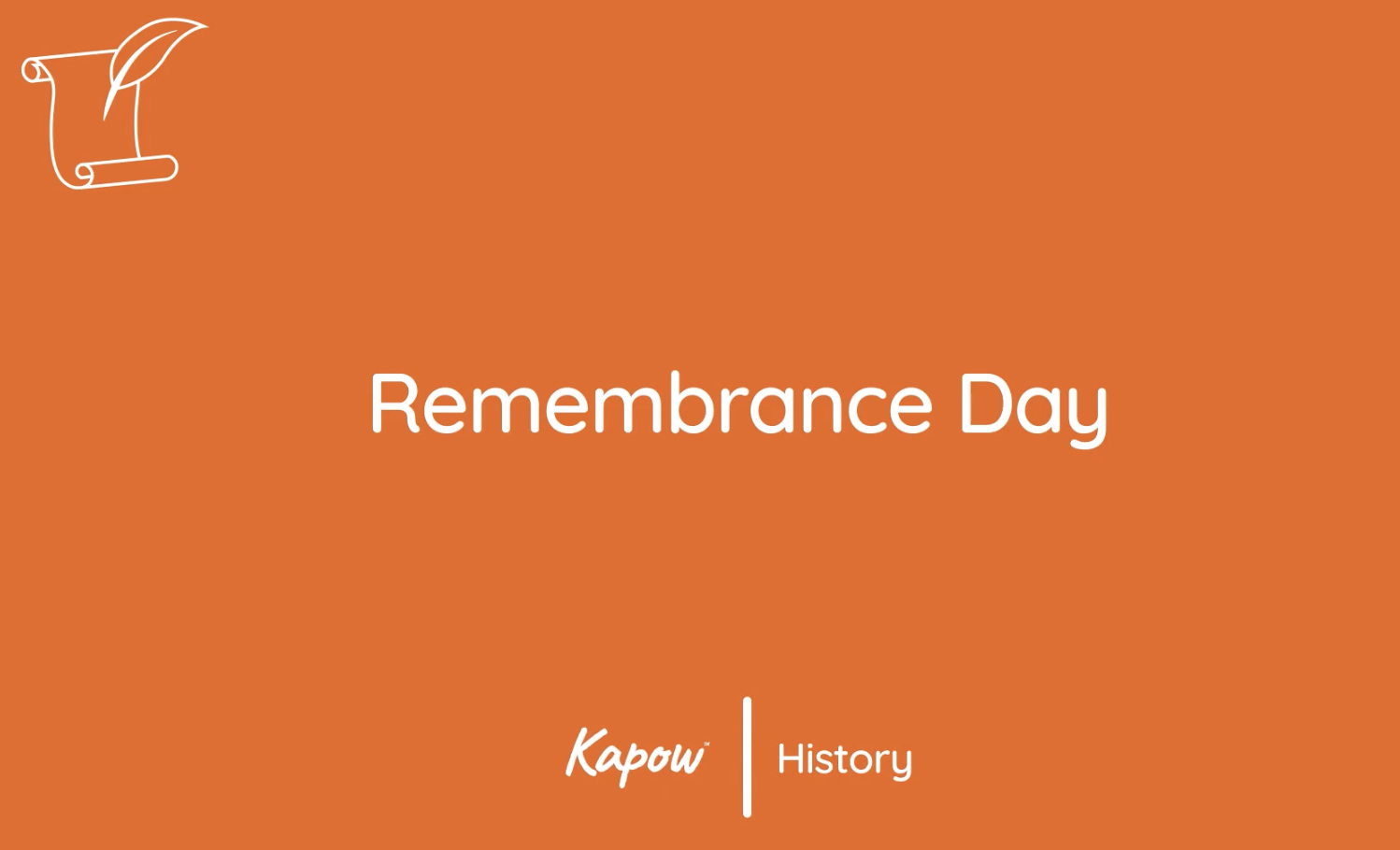 Pupil video: Remembrance day