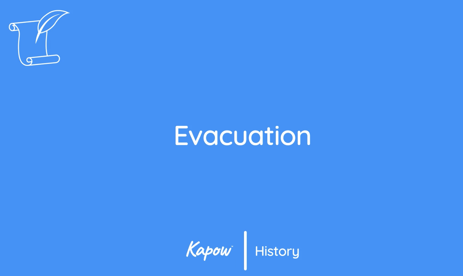 Teacher video: Evacuation