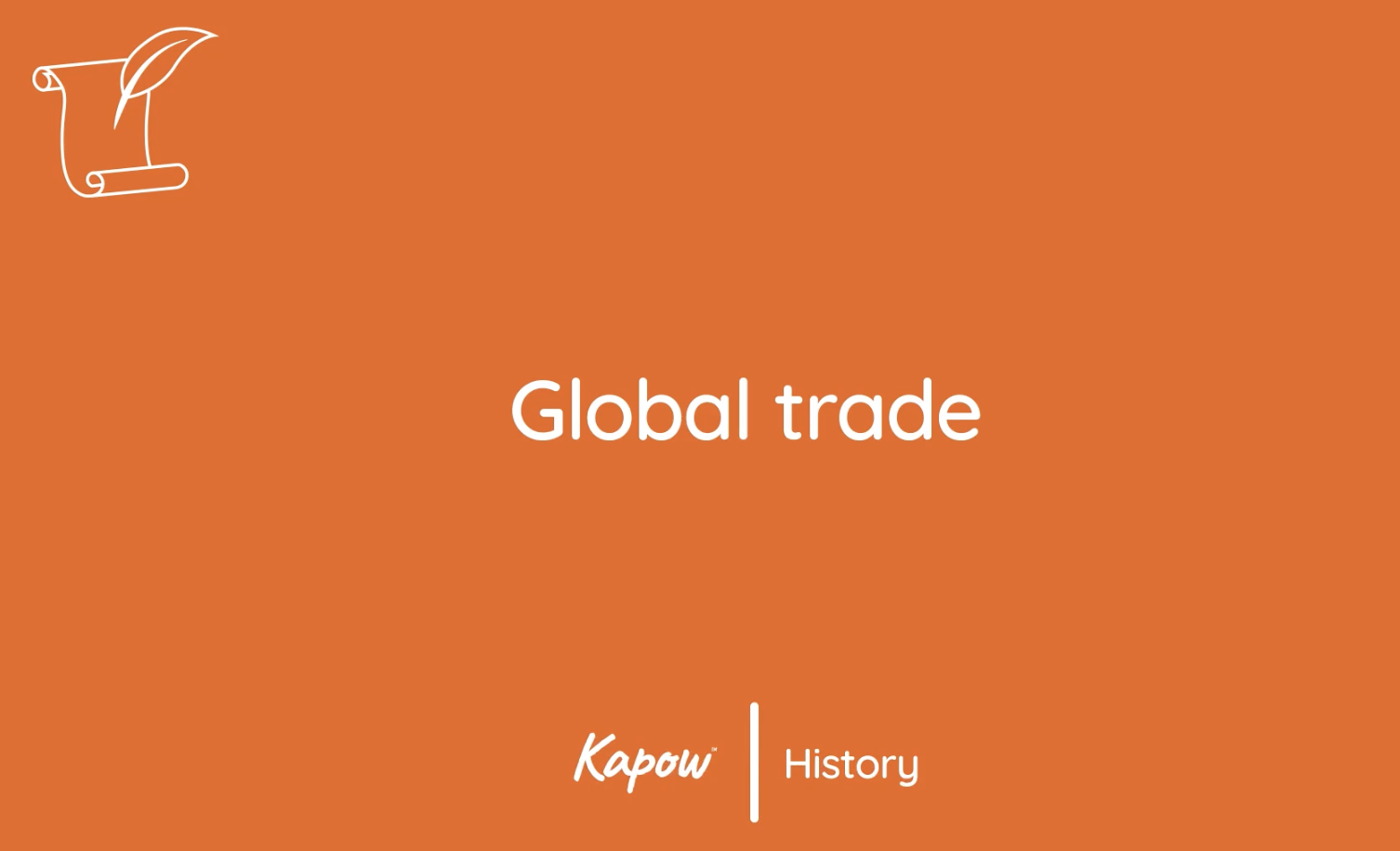 Pupil video: Global trade