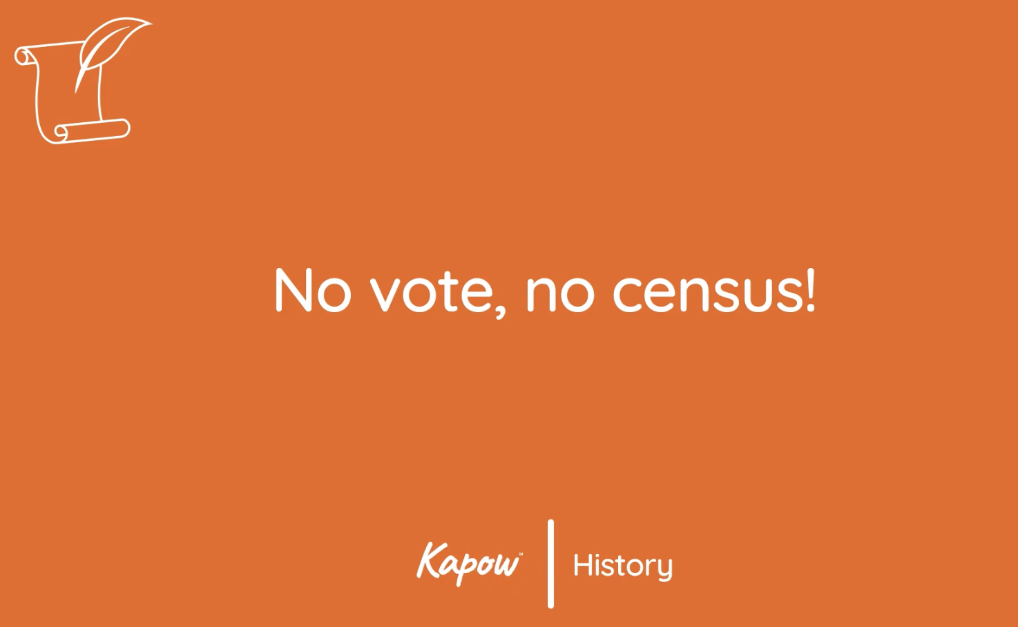 Pupil video: No vote, no census!