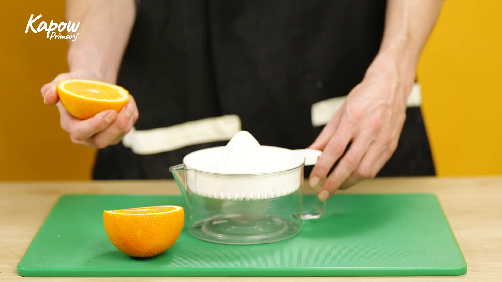Teacher video: Food skills: Crushing, juicing & pressing