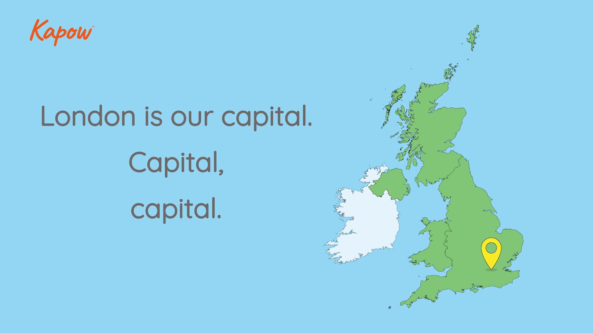 Pupil Video: UK Capitals song