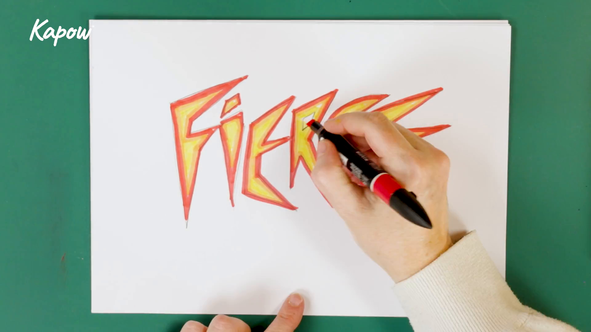 Pupil video: Creating a graffiti-style word