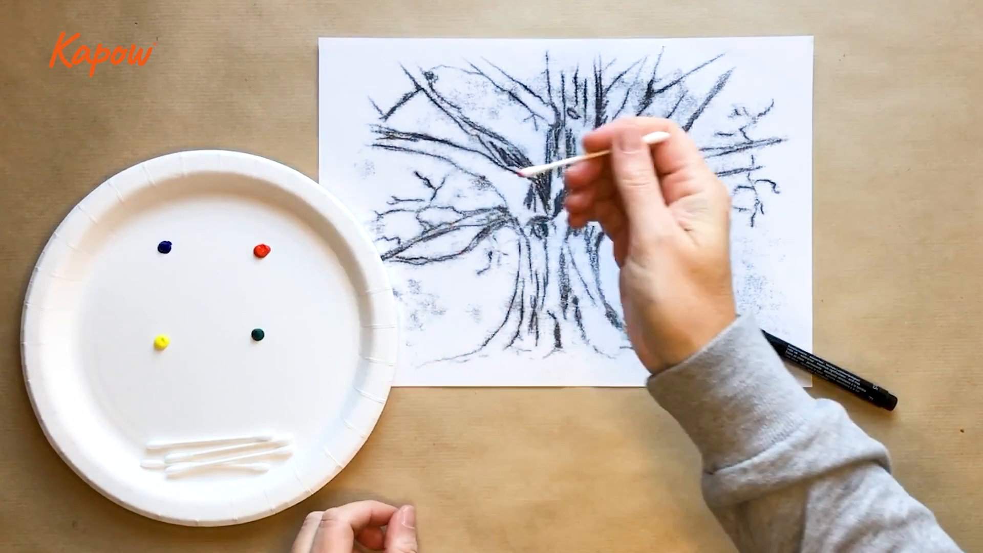 Pupil video: Observational drawing – Christmas themed