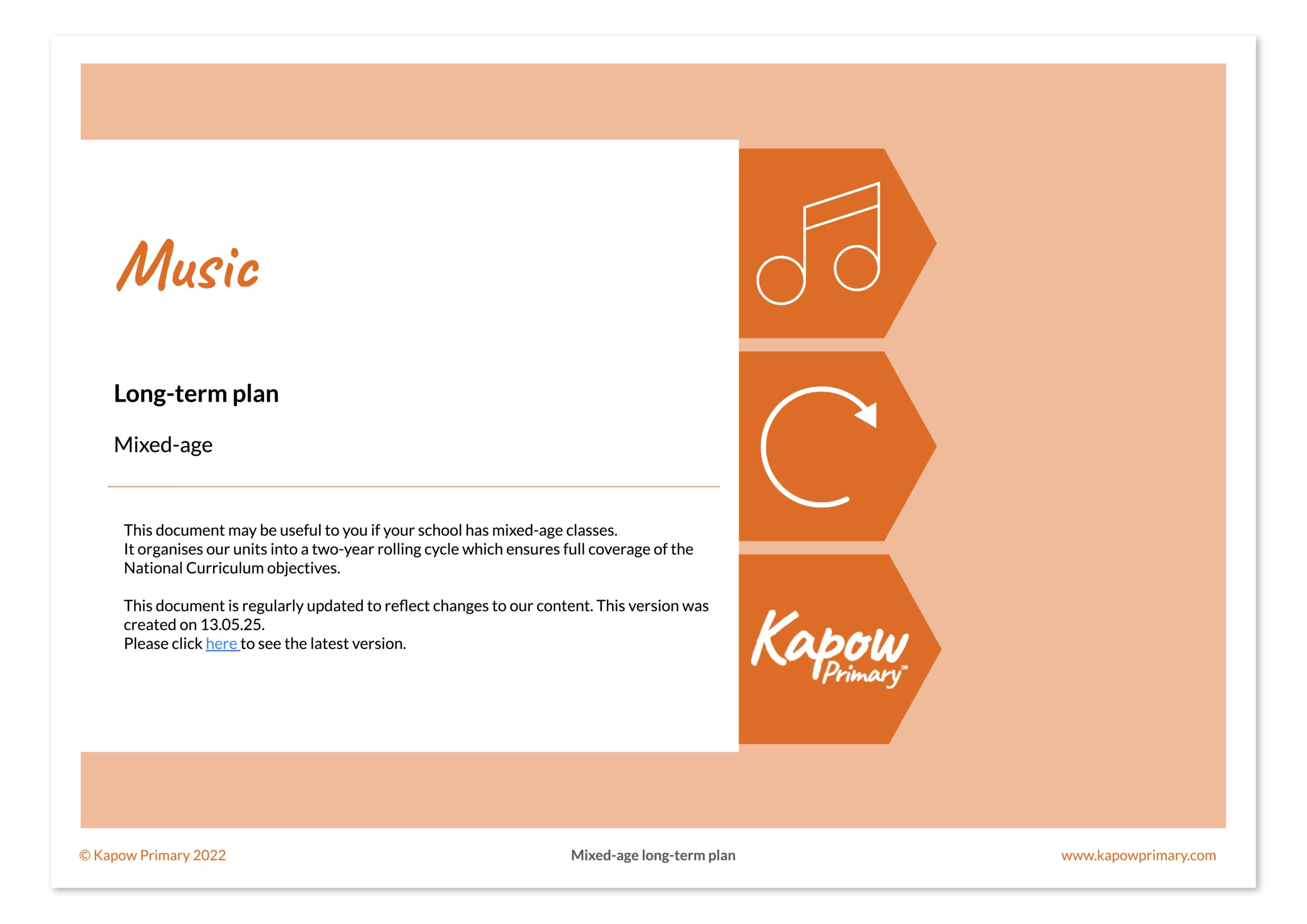 Image of Music mixed-age LTP
