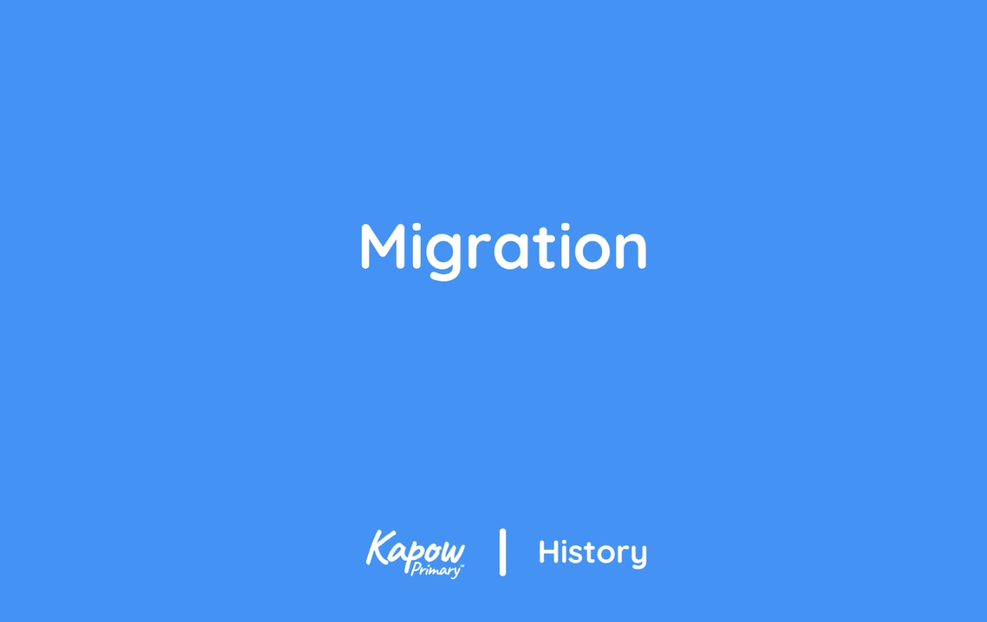 Teacher video: Migration
