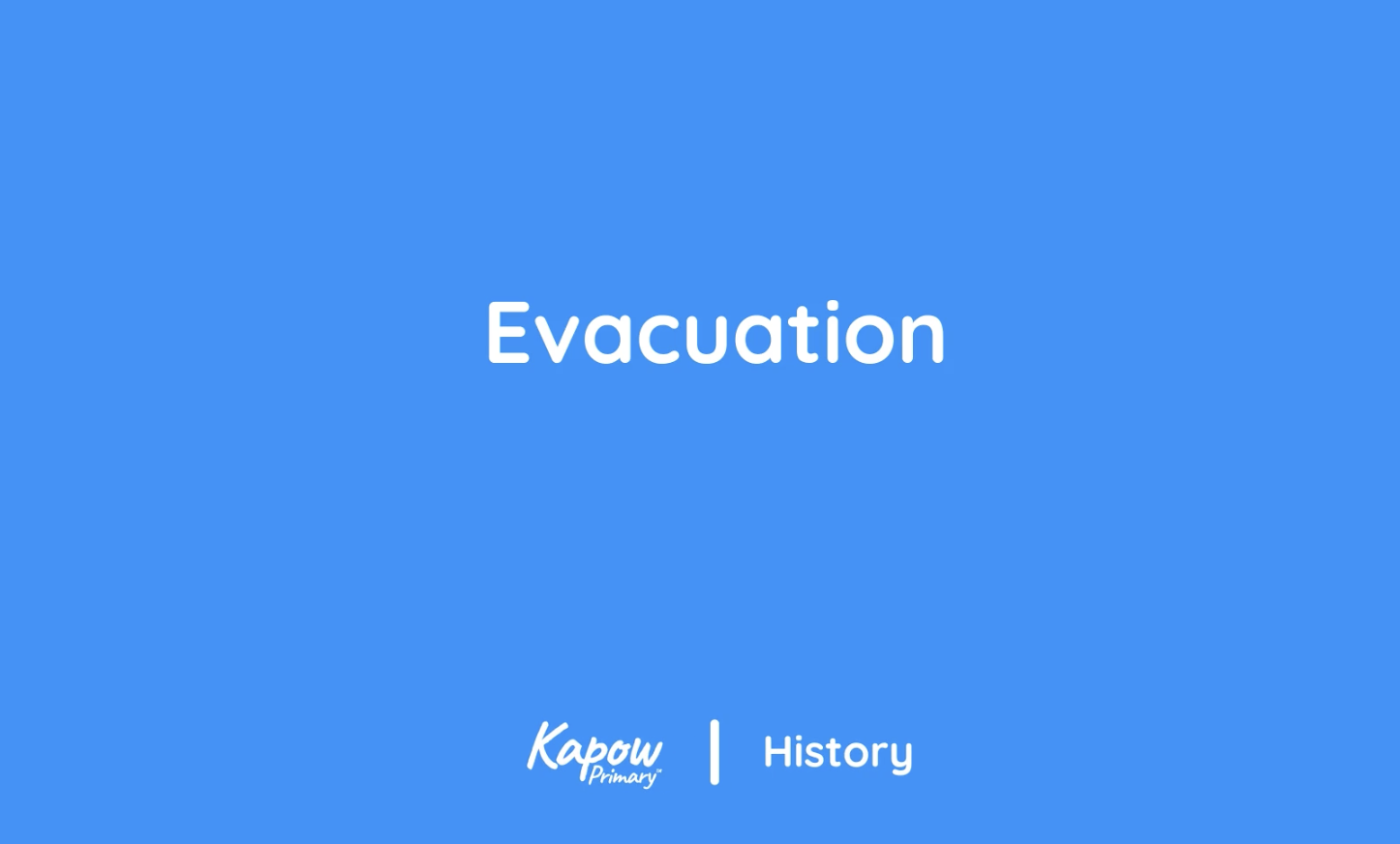 Teacher video: Evacuation
