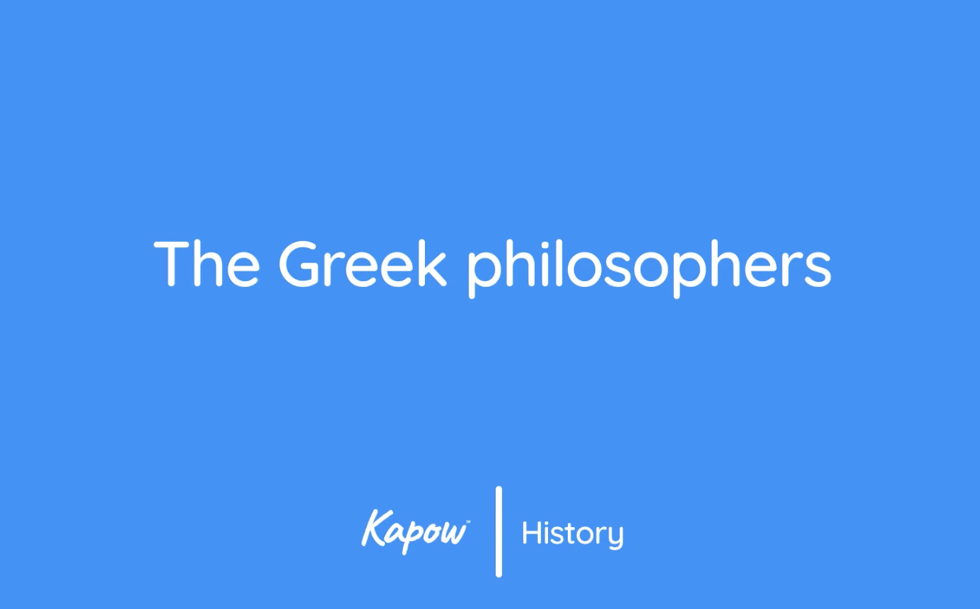 Pupil video: The Greek philosophers