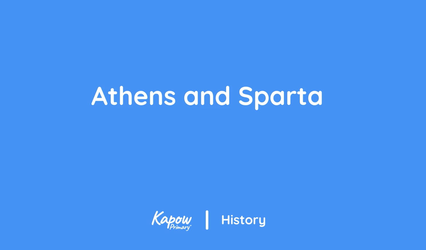 Pupil video: Athens and Sparta