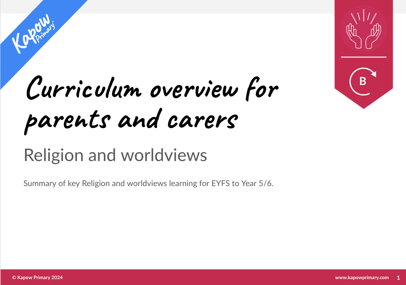 R&W: Curriculum guide for parents and carers — mixed-age (Cycle B)