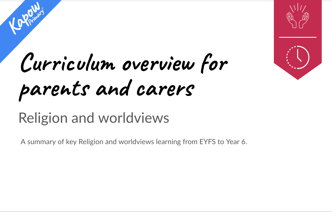R&W: Curriculum guide for parents and carers — condensed