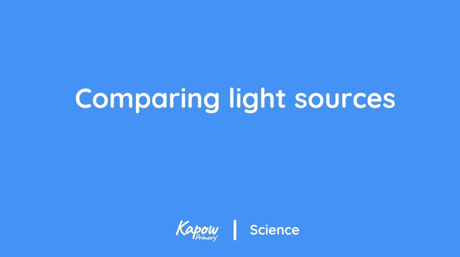Pupil video: Comparing light sources