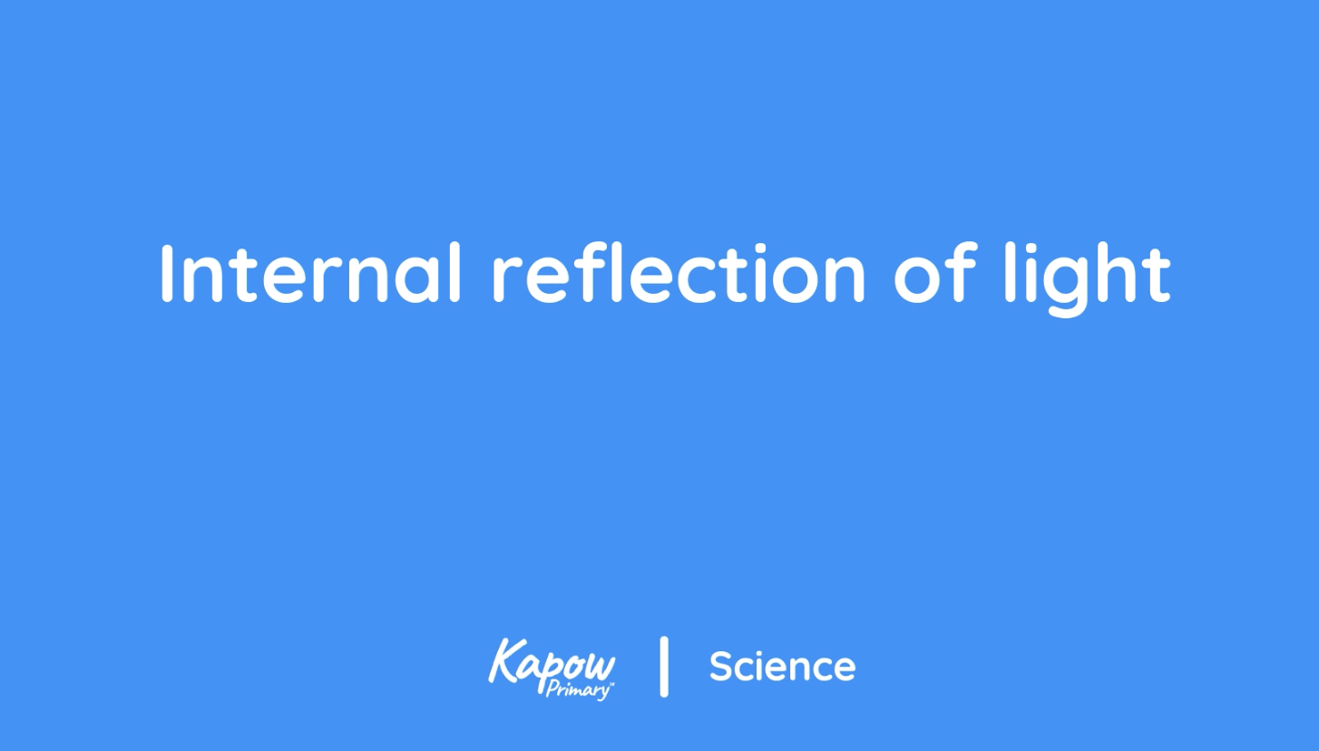Pupil video: Internal reflection of light