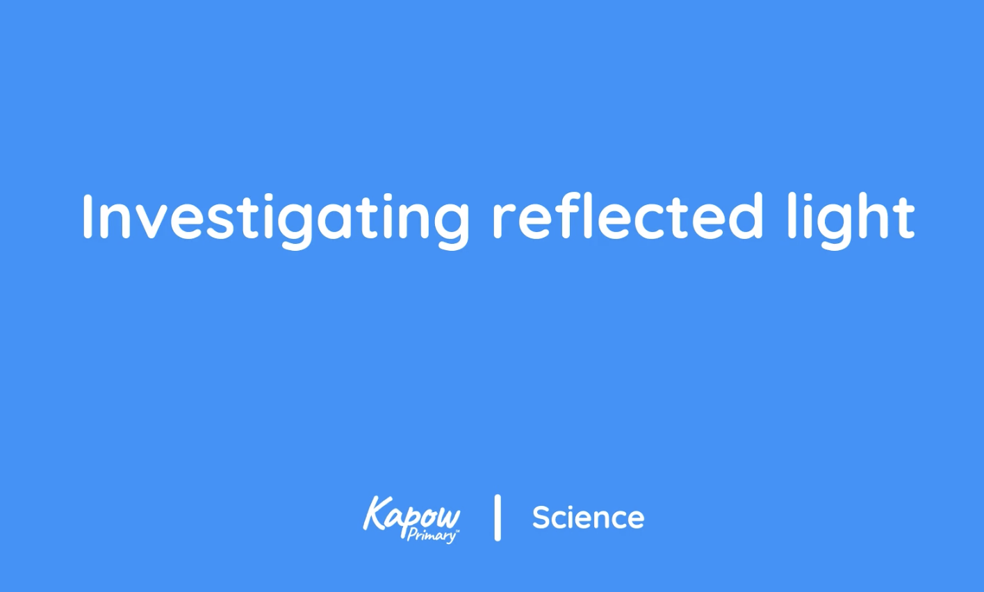 Pupil video: Investigating reflected light