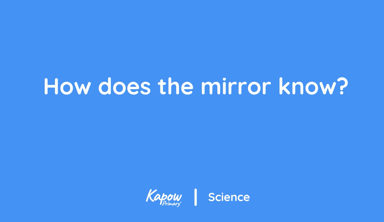 Pupil video: How does the mirror know?