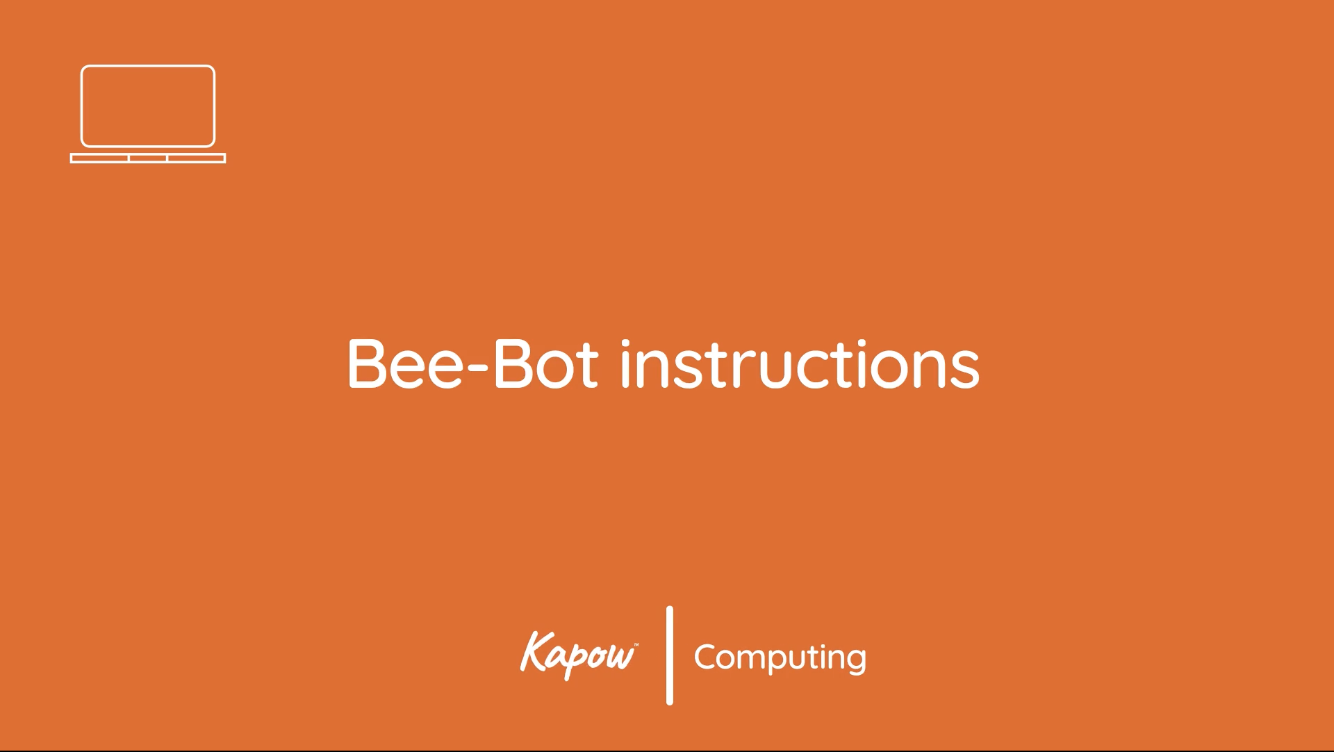 Pupil video: Digital Bee-Bot instructions