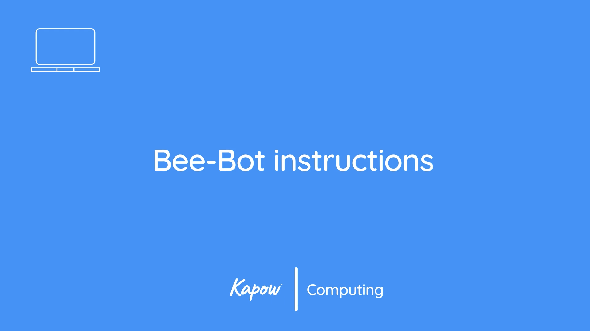 Teacher video: Digital Bee-Bot instructions