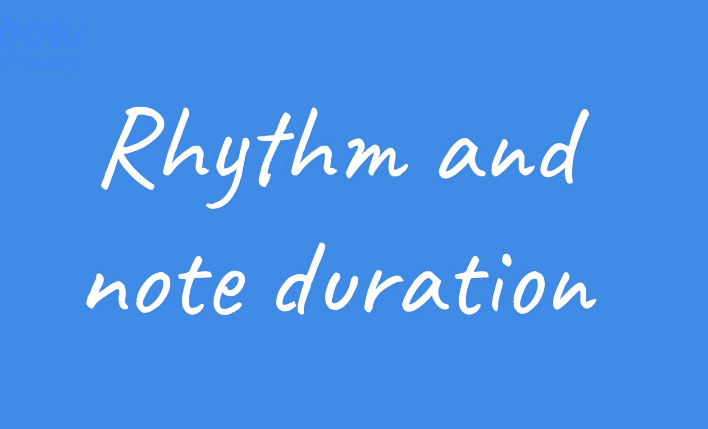 Teacher skills video: Rhythm and note duration