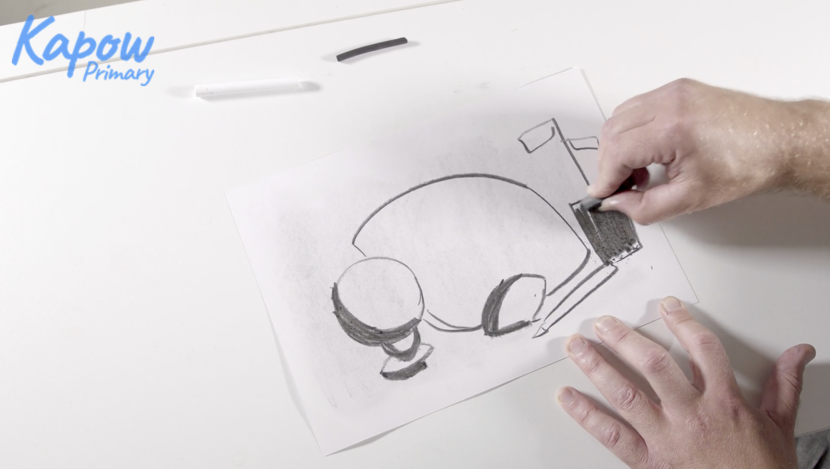 Teacher video: Charcoal still life