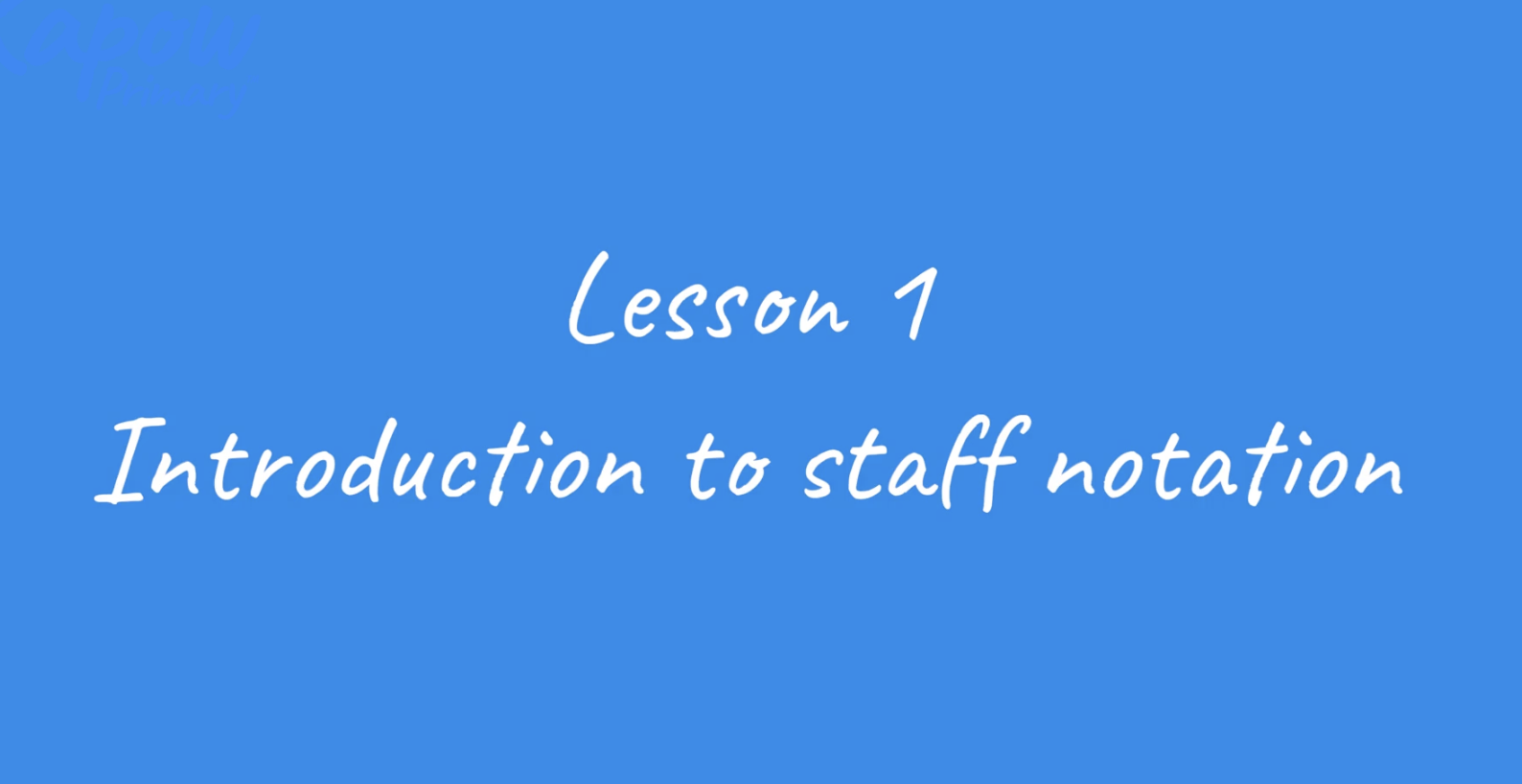Teacher video: South Africa – Introduction to staff notation