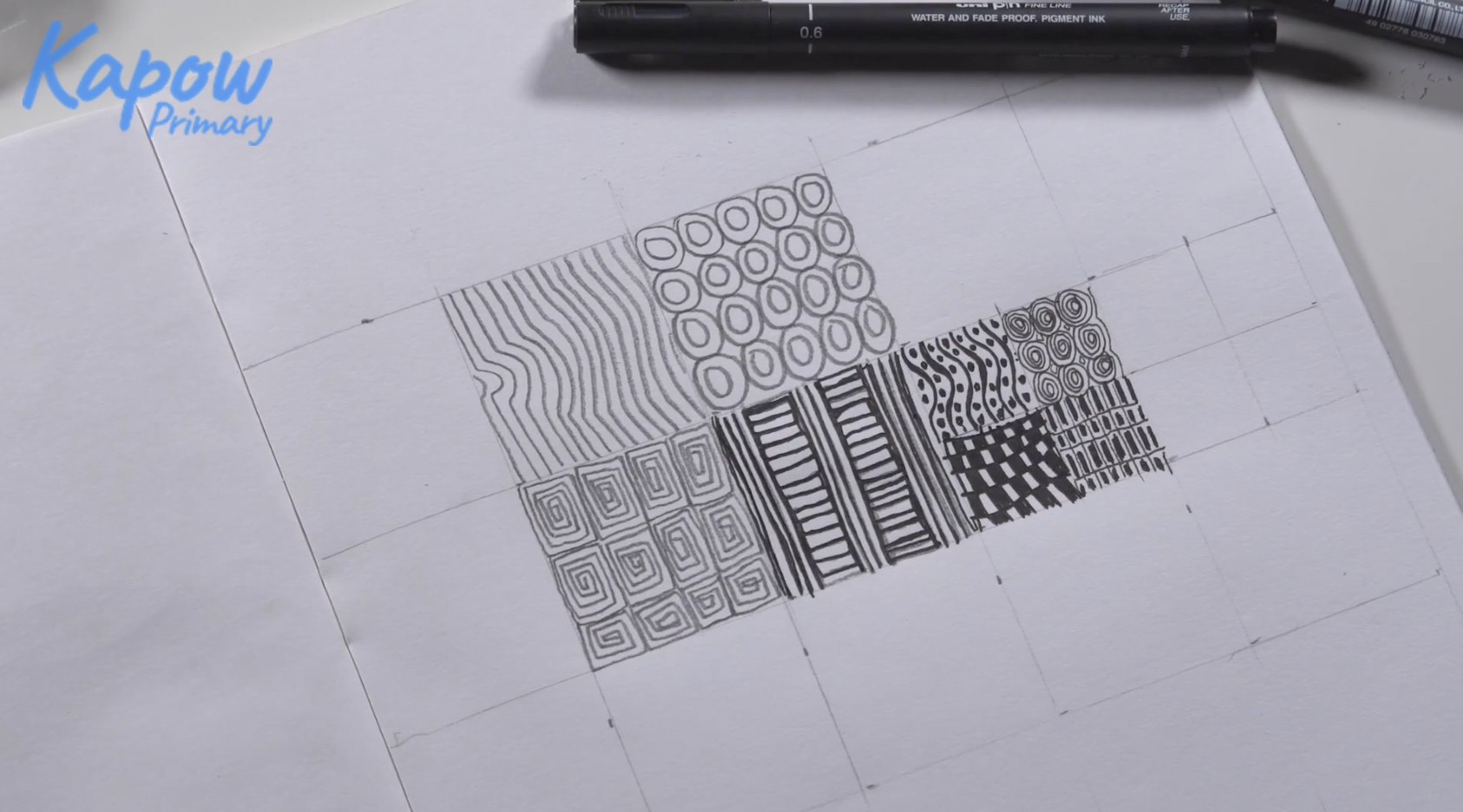 Teacher video: Zentangle patterns