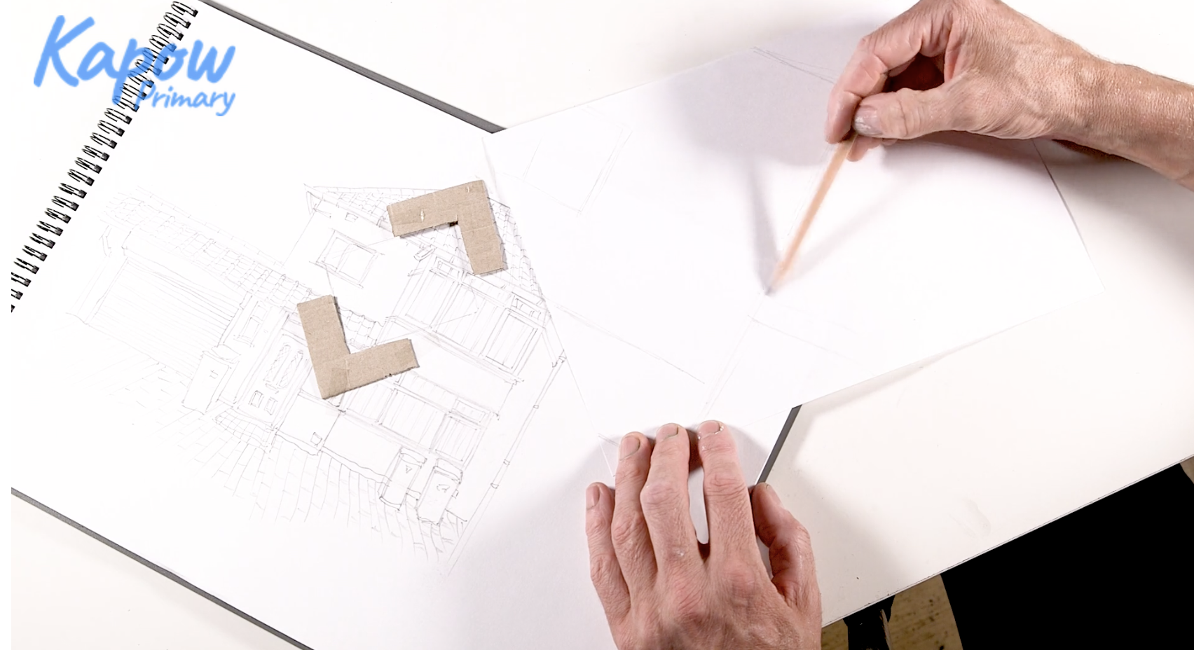 Teacher video: House monoprint