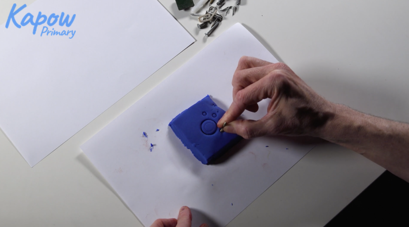 Teacher video: Playdough printing