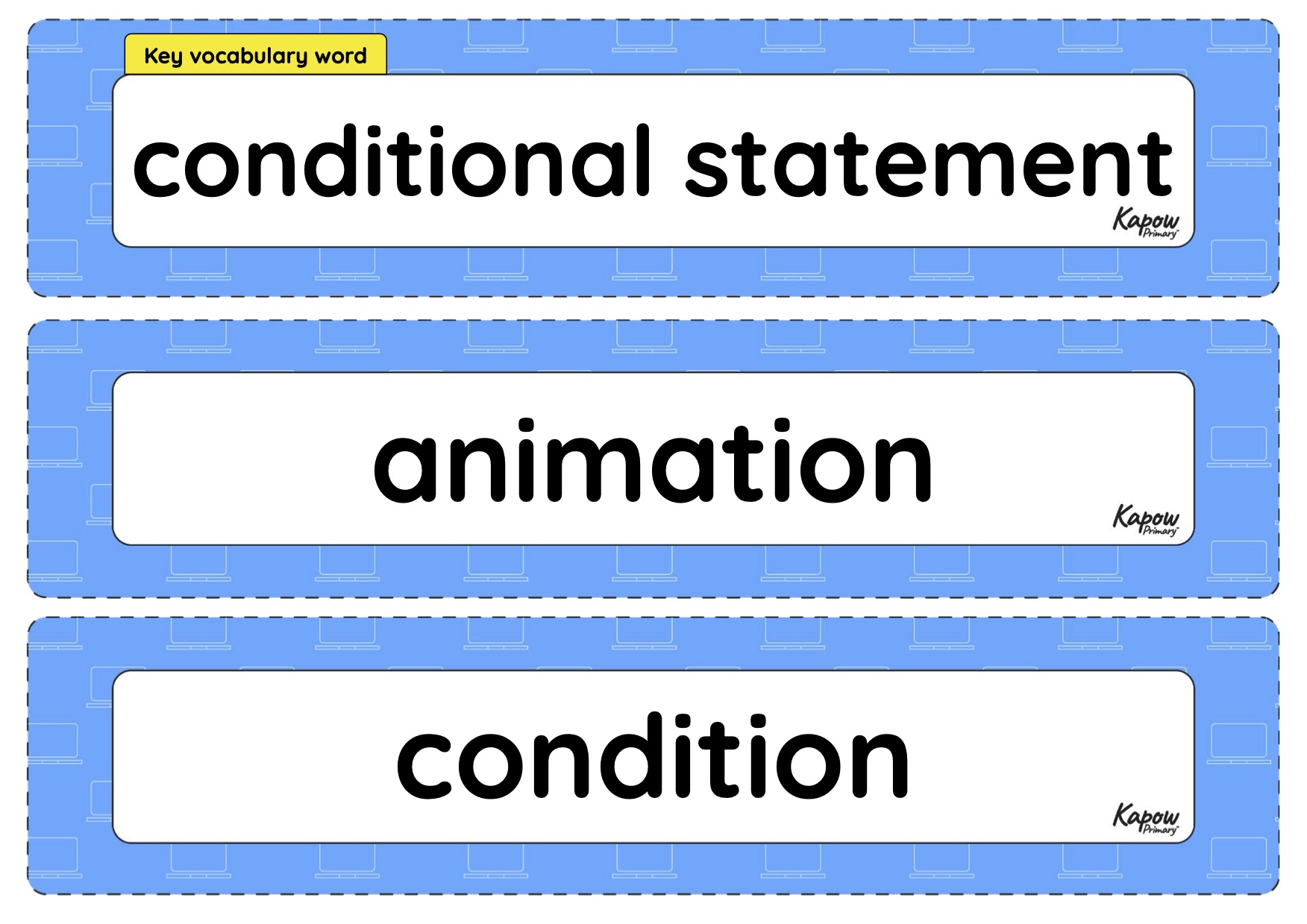 Vocabulary display – Computing Y5: New BBC micro:bit