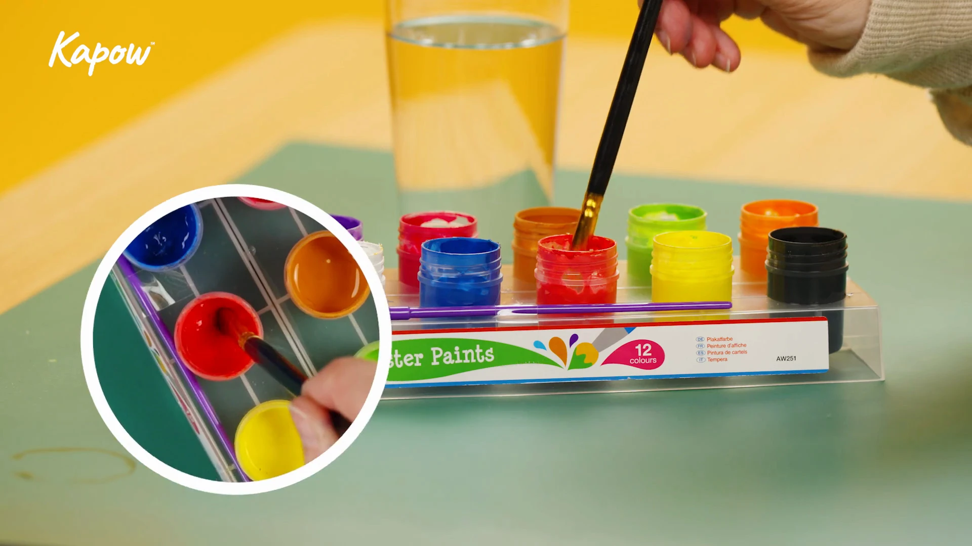 Pupil video: Using a paintbrush