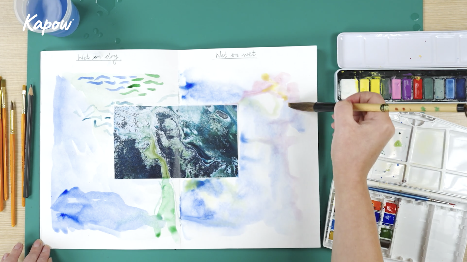 Painting & mixed media: World in watercolour – Wet on dry and wet on wet