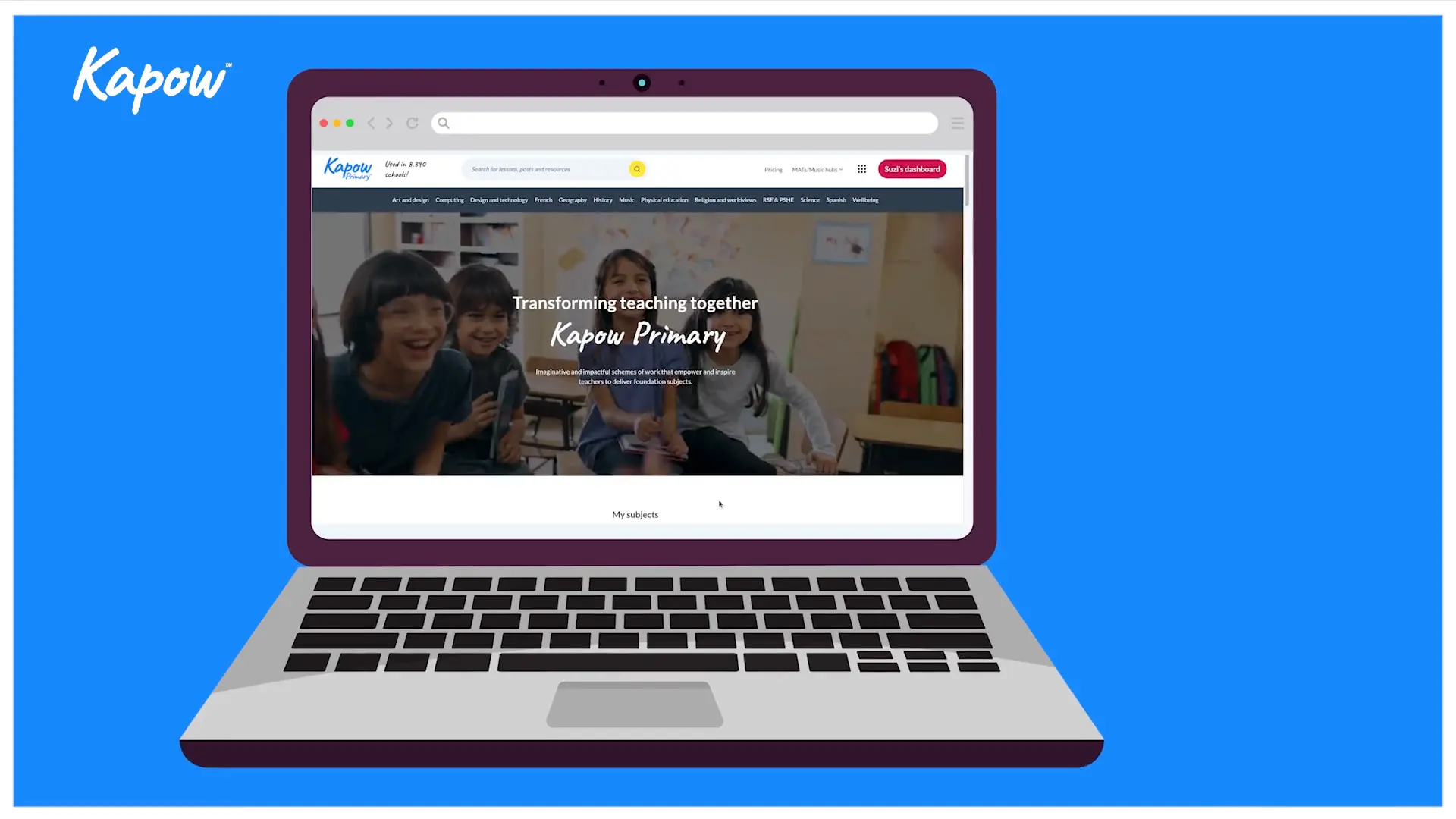 Teacher video: Websites